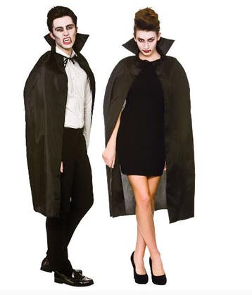 Vampier cape zwart (110cm), Verzenden, Nieuw, Feestartikel