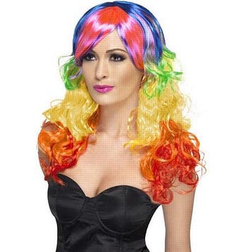 Regenboog Krulpruik Lang, Kleding | Heren, Verzenden, Nieuw