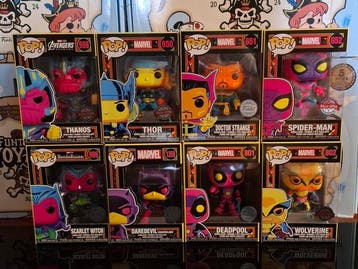 Funko - Funko Pop - Marvel - Blacklight Set - Spider-Man,
