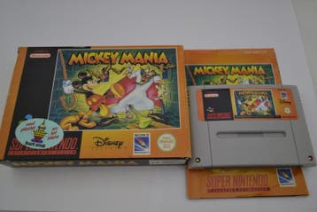 Mickey Mania (SNES EUR CIB), 1 speler, Verzenden, Zo goed als nieuw