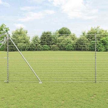 vidaXL Euro-hek met grondpennen 10 x 1,6 m Gegalvaniseerd, Tuin en Terras, Verzenden, Nieuw, IJzer