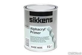 Sikkens Alphacryl Primer - Isolerend - WIT - 1 liter, Wit, Nieuw, Ophalen of Verzenden, Verf