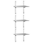GGM Gastro | 3-laags RVS wandplank PREMIUM - 800x300mm |, Verzenden, Nieuw in verpakking, RVS Meubilair