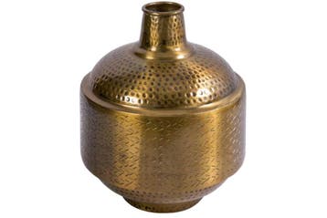 Elegante vaas ORIENT 35cm antiek koperen gehamerd ontwerp -, Ophalen of Verzenden, Nieuw