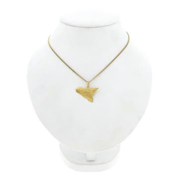 Gouden hanger van het Italiaanse eiland Sicilië, Ophalen of Verzenden, Gebruikt, Goud, Overige merken
