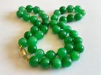 18 karaat (750) goud - groene jadeiet uit Birma -