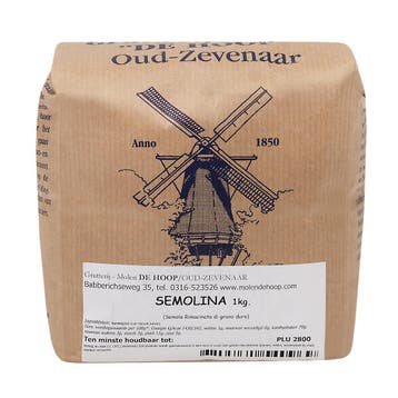 Molen de Hoop Semolina (Pastabloem) 1kg, Verzenden, Nieuw