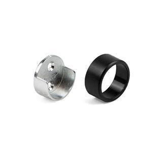 Roedehouder rond Ø 28 mm, zwart, Huis en Inrichting, Nieuw