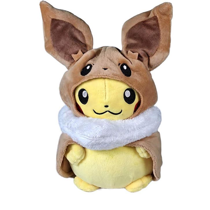 Pikachu verkleed als Eevee - Pokémon Knuffel - 28cm, Kinderen en Baby's, Speelgoed | Knuffels en Pluche, Overige typen, Nieuw