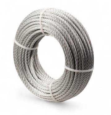 Extra soepele Staalkabel haspel 25 meter 3mm, Verzenden, Nieuw