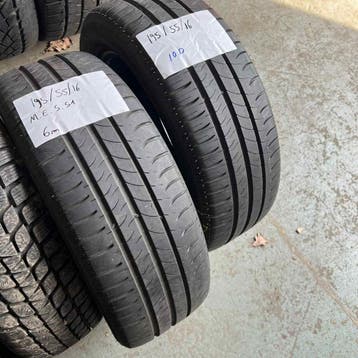 2 x Michelin 195-55-16 Zomerbanden 6mm, Gebruikt, 16 inch, Ophalen of Verzenden, Band(en)