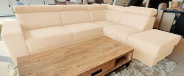 Loungebank Raalte - loungebanken - Creme, Nieuw, Stof
