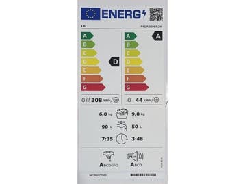LG F4DR3096N3W - Was/Droog combinatie - 9kg wassen 6kg, Verzenden, Zo goed als nieuw