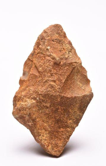 Midden paleolithisch vuursteen Bijl