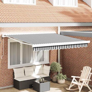 vidaXL Luifel uittrekbaar 3x2,5 m stof en aluminium, Verzenden, Nieuw