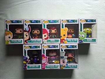Funko - Funko Pop Peter Pan; Captain Hook; Ariel; Winnie the