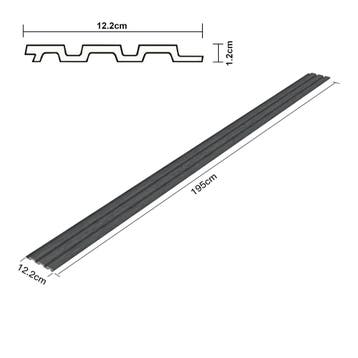 Wandpanelen Blaricum 3D set van 24 polystyreen 195x12,2 cm m, Verzenden, Nieuw