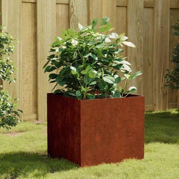 vidaXL Plantenbak 40x41x40 cm cortenstaal, Verzenden, Minder dan 60 cm, Nieuw, Metaal