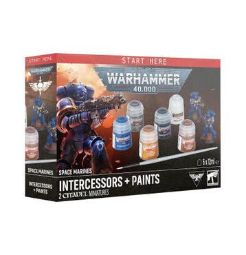 Space Marines Intercessors + Paints, Ophalen of Verzenden, Nieuw