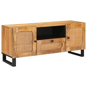 vidaXL TV-kast Bruin 105 x 33 x 46 cm Massief Mango Hout, Verzenden, Nieuw