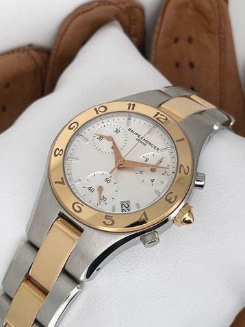 Baume & Mercier - Linea Date Chronograph 18K - M0A10016 -, Nieuw