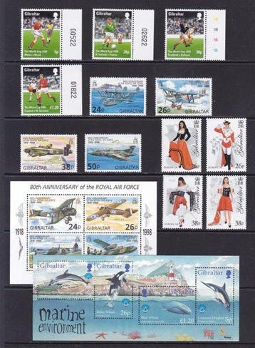 Gibraltar 1998/2007 - Postzegel- en seriesverzameling - Zeer, Gestempeld