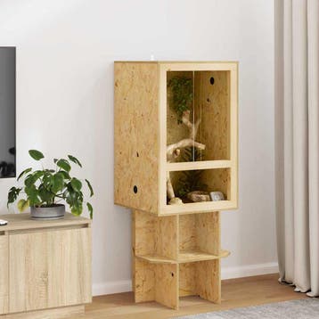 vidaXL Terrarium Bruin 50 x 50 x 80 cm OSB, Verzenden, Nieuw