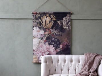 Canvas wandhanger Floral 97 cm, Ophalen of Verzenden, Nieuw