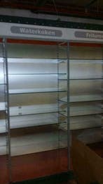 Grote partij Tegometall Glasplaten + dragers 30/37