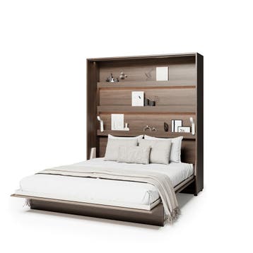 Lenart Bed Concept Verticaal Opklapbed 180x200 - Kastanjebru, Nieuw