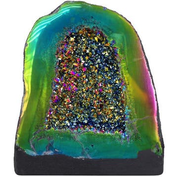 Regenboogkleur Amethist - Geode - 25x20x13 cm- 7.75 kg, Verzamelen