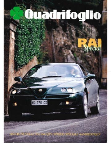 1997 ALFA ROMEO QUADRIFOGLIO MAGAZINE RAI SPECIAL, Nieuw, Alfa Romeo, Author