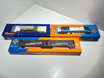 Roco H0 - Modeltrein goederenwagonset (3) - DB, DR (DDR), Nieuw
