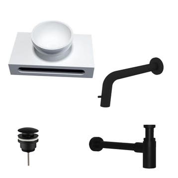 Sani Royal Solid Surface Waskom Rond met Solid, Nieuw