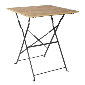 Inklapbare Tafel | PERTH | Staal | Houtlook | In-/Outdoor |, Zakelijke goederen, Horeca | Keukenapparatuur, Verzenden, Nieuw in verpakking