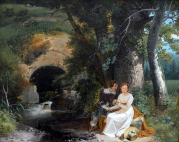 Renoux Charles Caïus (1795- 1846), Attribué à - Les, Antiek en Kunst