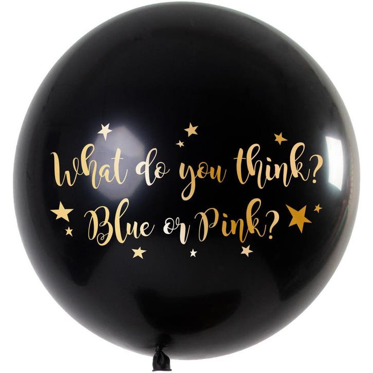 Gender Reveal Ballon Metallic Goud Boy (90cm), Hobby en Vrije tijd, Feestartikelen, Nieuw, Ophalen of Verzenden