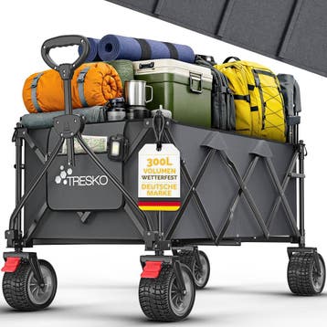 Bolderkar - Opvouwbaar - Bolderwagen  - Antraciet - TRESKO®, Caravans en Kamperen, Bolderkarren, Verzenden, Zo goed als nieuw