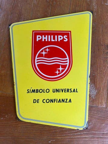 Philips emailleplaat – “Universeel symbool van vertrouwen” -