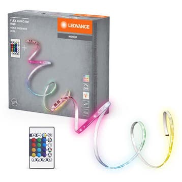 Ledvance Flex Audio LED strip 5 meter RGB 20W met afstand..., Ophalen of Verzenden, Nieuw