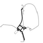 Thule Ducato H2 Lift Roof LED Adapter 300, Ophalen of Verzenden, Nieuw, Thule