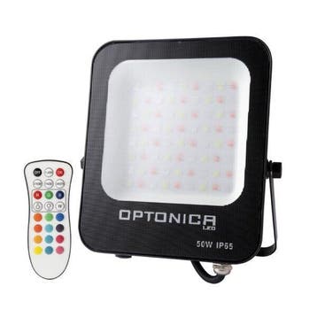 LED Bouwlamp RGB | 50W | 4500lm | IP65, Ophalen of Verzenden, Nieuw, 50 tot 200 watt, Armatuur
