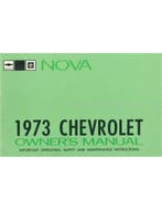 1973 CHEVROLET NOVA INSTRUCTIEBOEKJE ENGELS