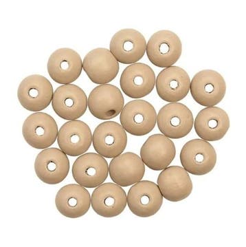 10 x  Houten Kralen (12 mm) Almond  gat: 3mm, Hobby en Vrije tijd, Ophalen of Verzenden, Nieuw, Kraal