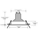 GU10 Inbouwspot Set - Mat Zwart - Inbouw Rond - Philips -, Metaal of Aluminium, Nieuw, Ophalen of Verzenden, Led