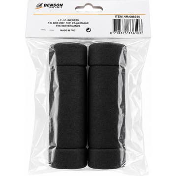 Benson Zwarte fietshandvatten - schuimrubber - extra grip..., Fietsen en Brommers, Ophalen of Verzenden, Nieuw, Frame