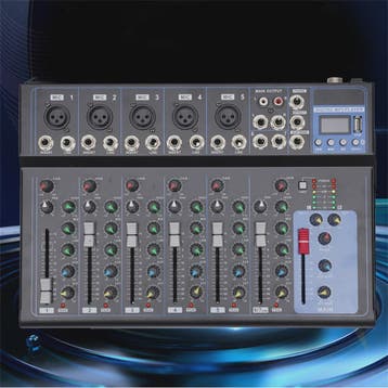 Professionele 7-Kanal Audio Mixer - Digitale Sound Console m, Muziek en Instrumenten, Dj-sets en Draaitafels, Verzenden, Nieuw