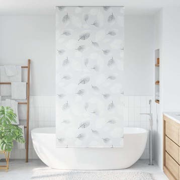 vidaXL Doucherolgordijn 90x240 cm stofbreedte 86 cm, Verzenden, Nieuw, Grijs