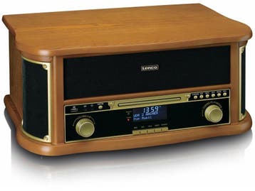Lenco TCD-2571WD - Retro Platenspeler - Bluetooth 5.0 - Hout, Verzenden, Zo goed als nieuw