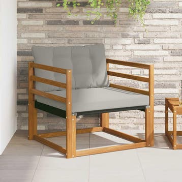 vidaXL Buiten bankenset Massief Acaciahout en Textilene, Tuin en Terras, Tuinsets en Loungesets, Verzenden, Nieuw